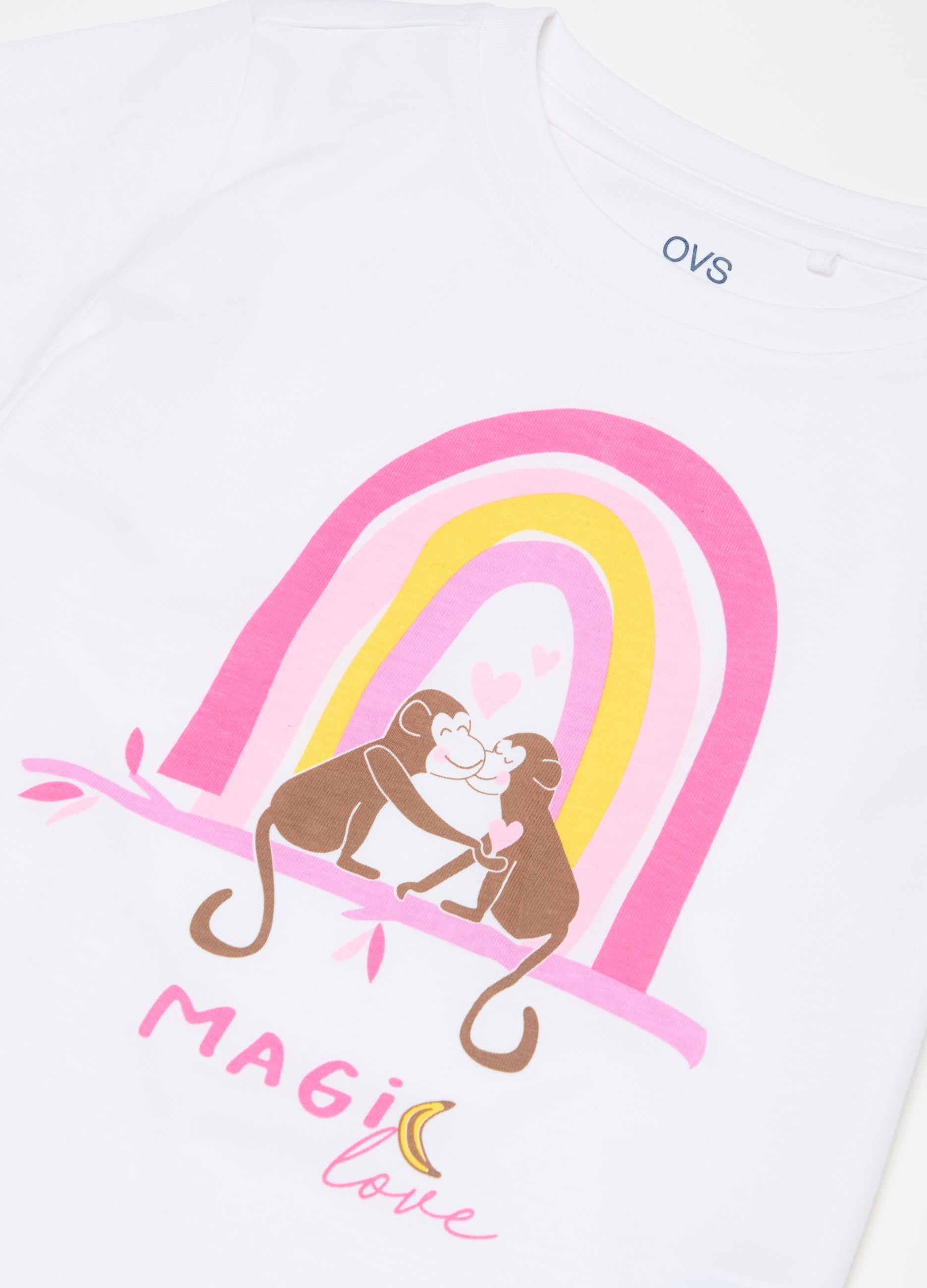 Ovs Printed Cotton T-Shirt