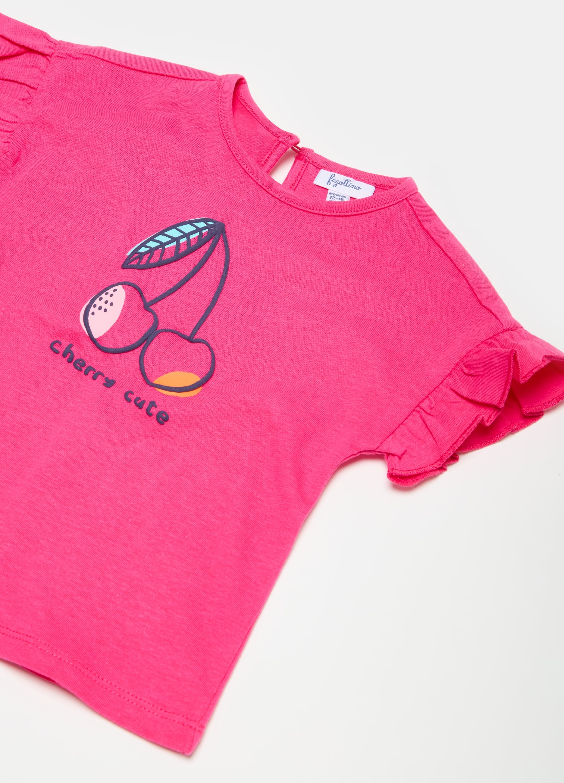 Ovs T-Shirt With Flounce And Fruit Print