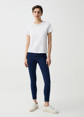 Ovs Skinny-Fit Cropped Jeans With Five Pockets
