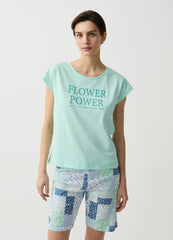 Cotton Pyjamas With Patchwork Print