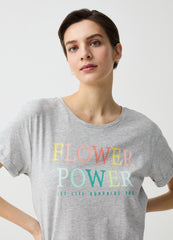 Nightdress With Lettering Print