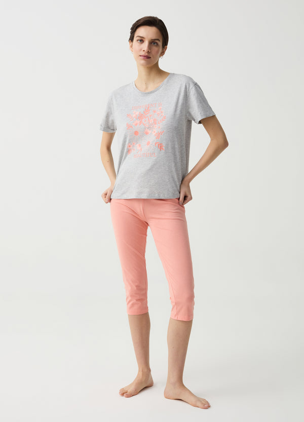 Ovs Pyjamas With Capri Trousers