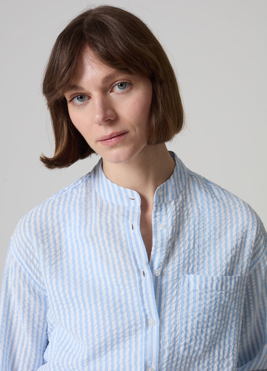 Striped Seersucker Shirt