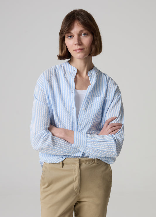 Striped Seersucker Shirt