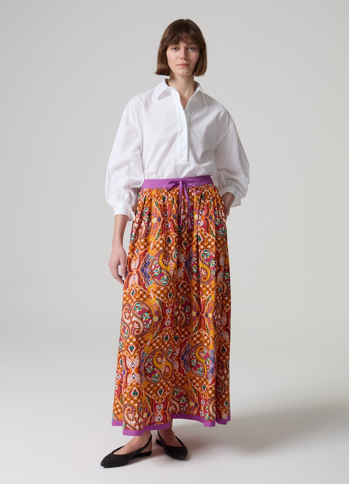 Long Dress With Paisley Print