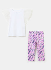 Ovs Jogging Set With Tulle Application