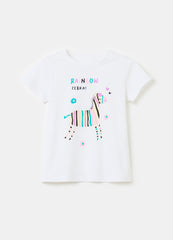 Ovs Organic Cotton T-Shirt With Print