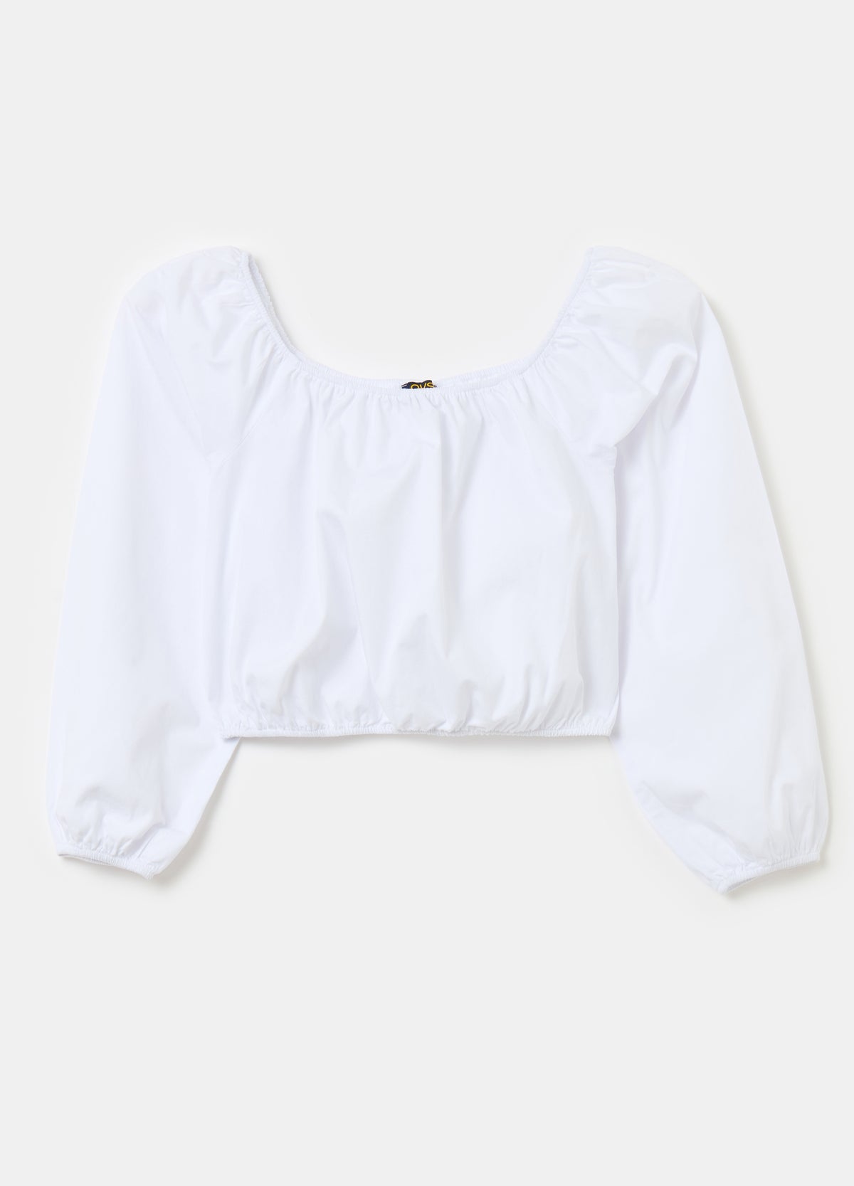 Ovs Cropped Blouse In Cotton
