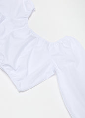 Ovs Cropped Blouse In Cotton
