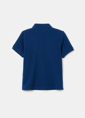 Ovs Solid Colour Cotton Piquet Polo Shirt