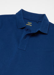 Ovs Solid Colour Cotton Piquet Polo Shirt