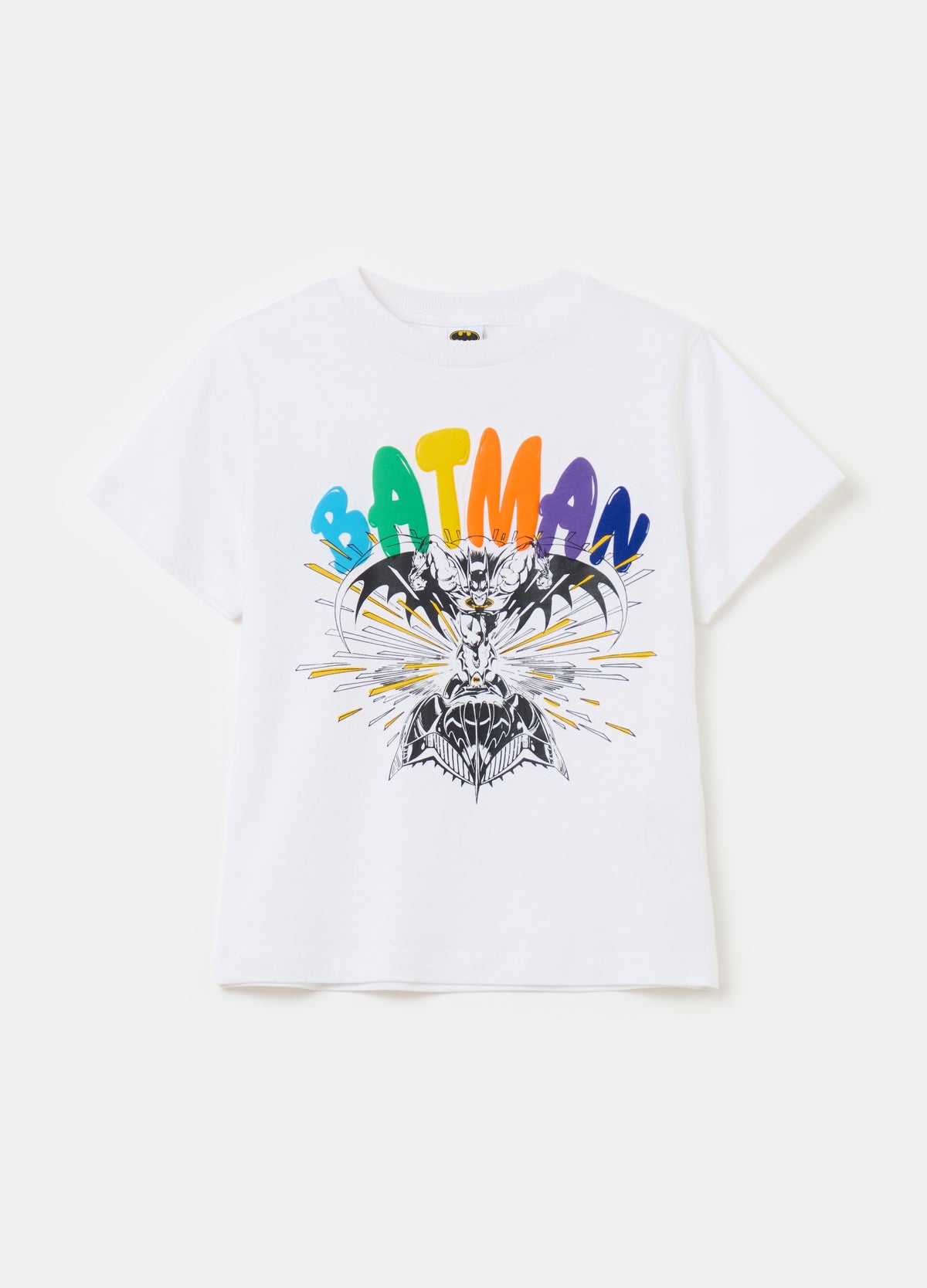 Ovs Cotton T-Shirt With Batman Print