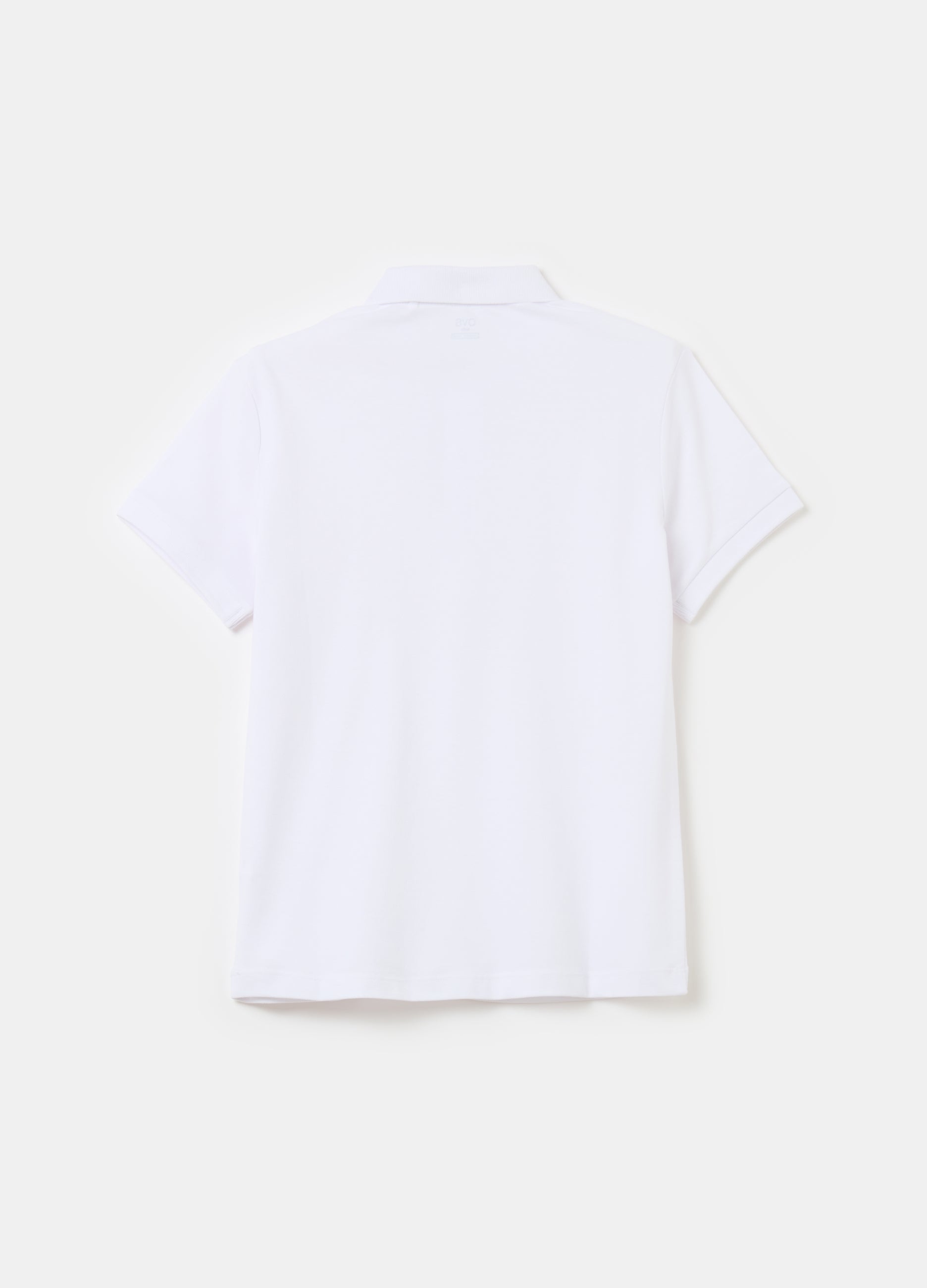 Solid Colour Cotton Polo Shirt