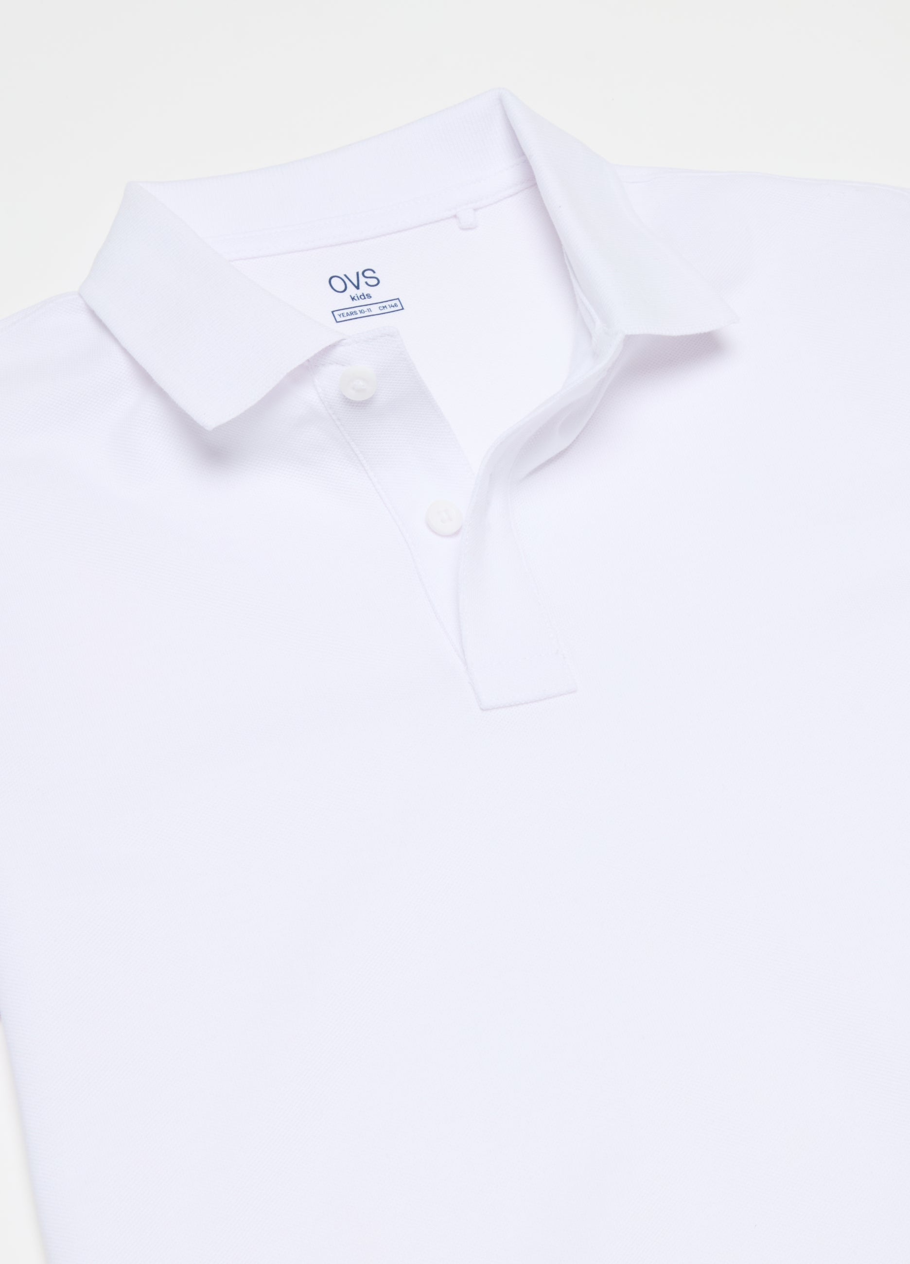 Solid Colour Cotton Polo Shirt