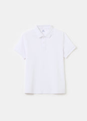Solid Colour Cotton Polo Shirt