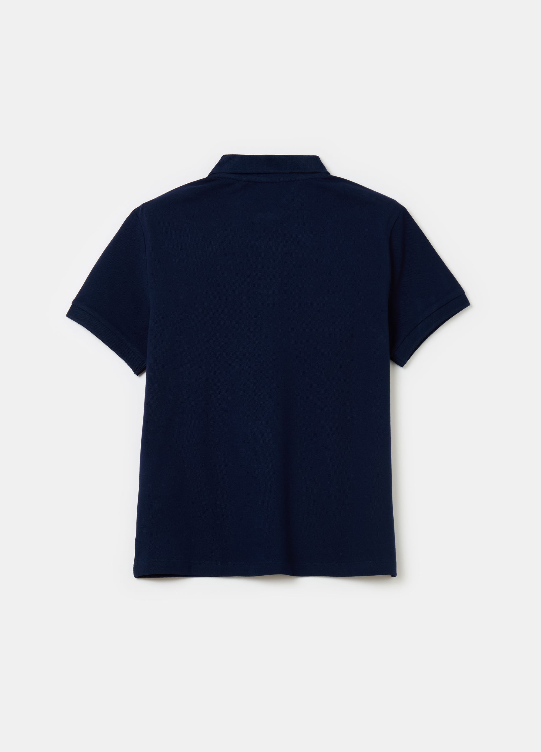 Solid Colour Cotton Polo Shirt