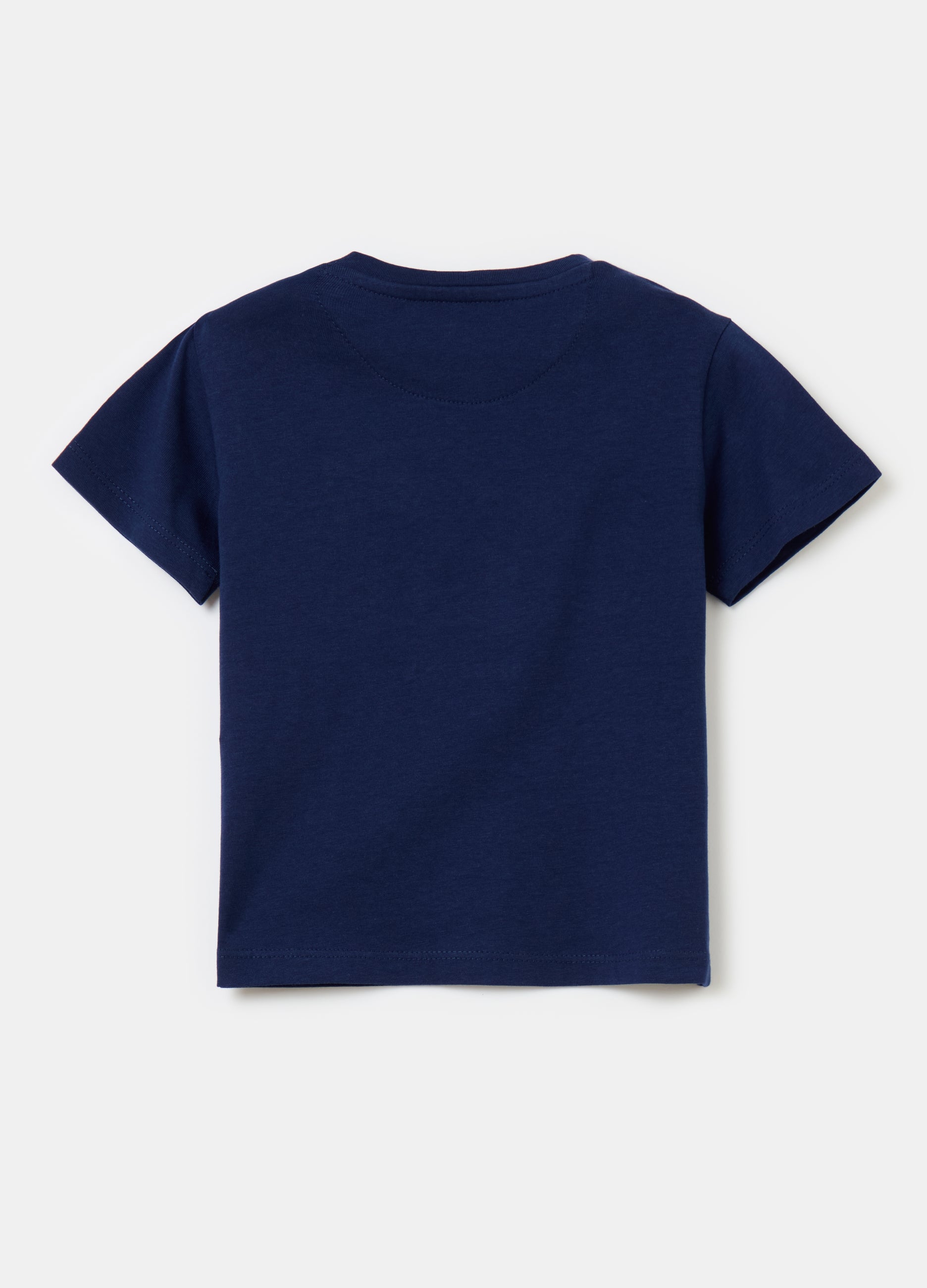 Ovs Cotton T-Shirt With Racing Car Patch