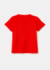 Ovs Textured Cotton T-Shirt With Pocket