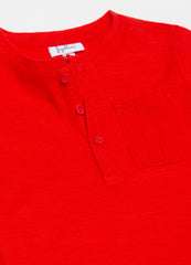Ovs Textured Cotton T-Shirt With Pocket