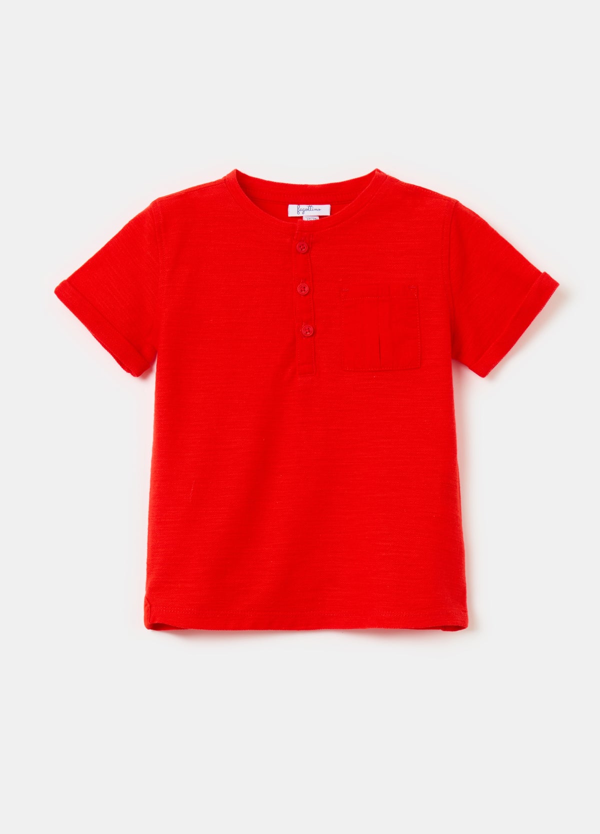 Ovs Textured Cotton T-Shirt With Pocket