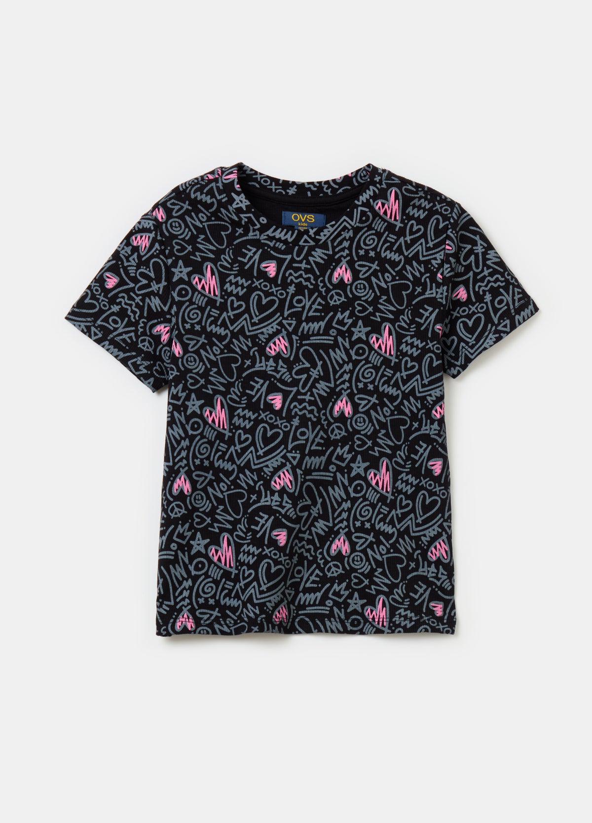 Printed Cotton Stretch T-Shirt