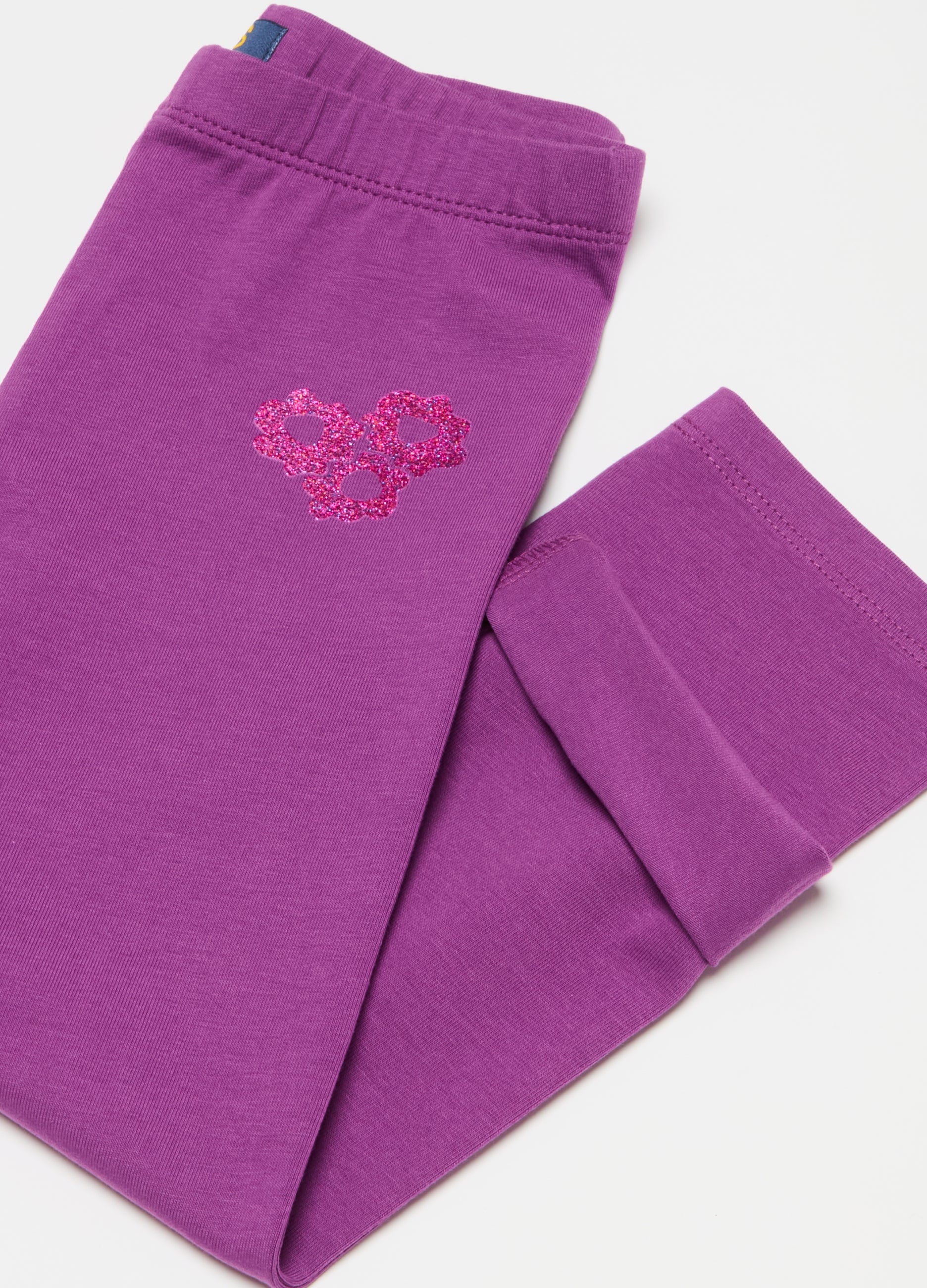 Ovs Three-Quarter Leggings With Glitter