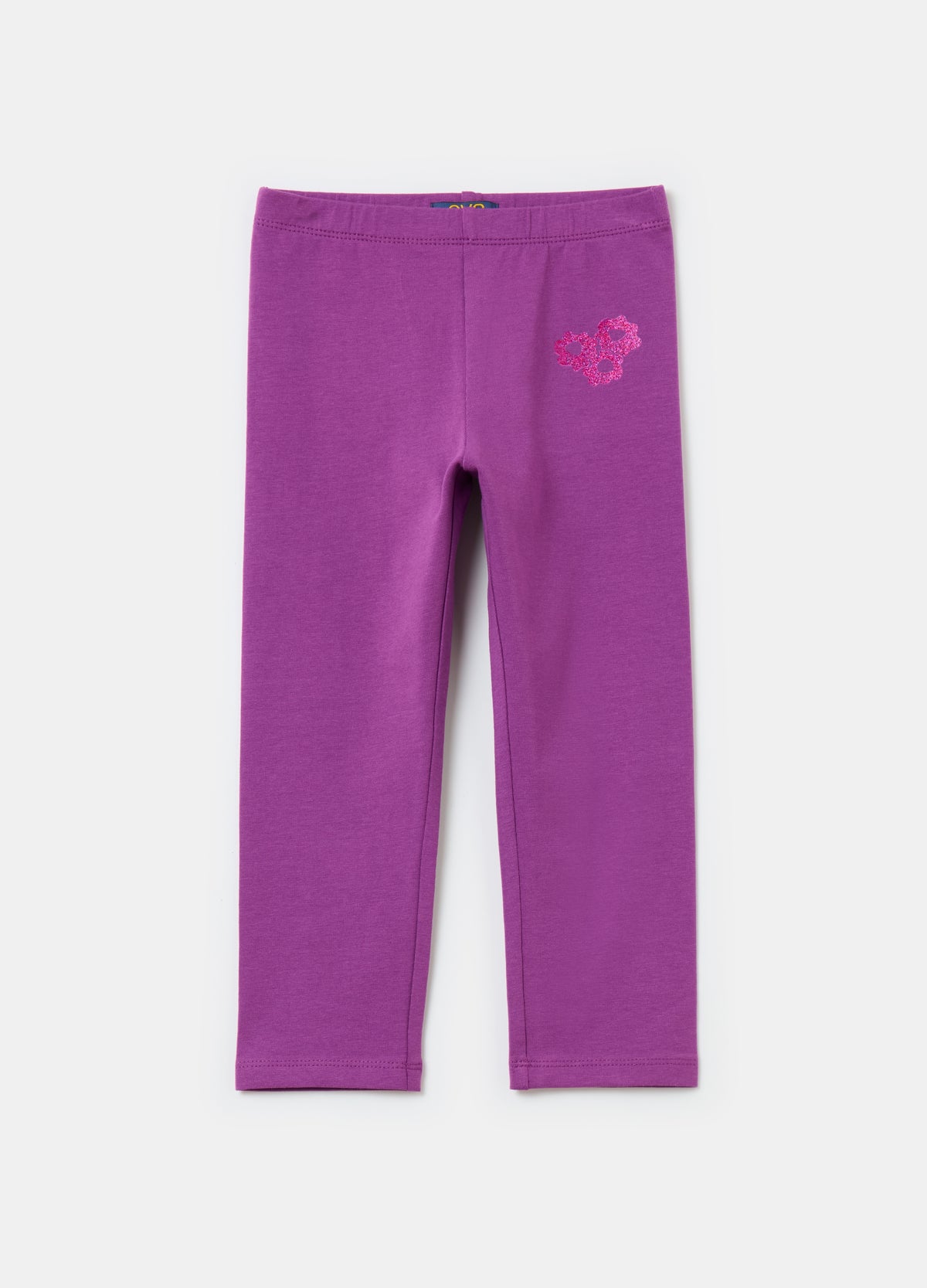 Ovs Three-Quarter Leggings With Glitter