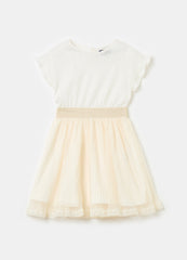 Ovs Sleeveless Dress With Tulle Skirt