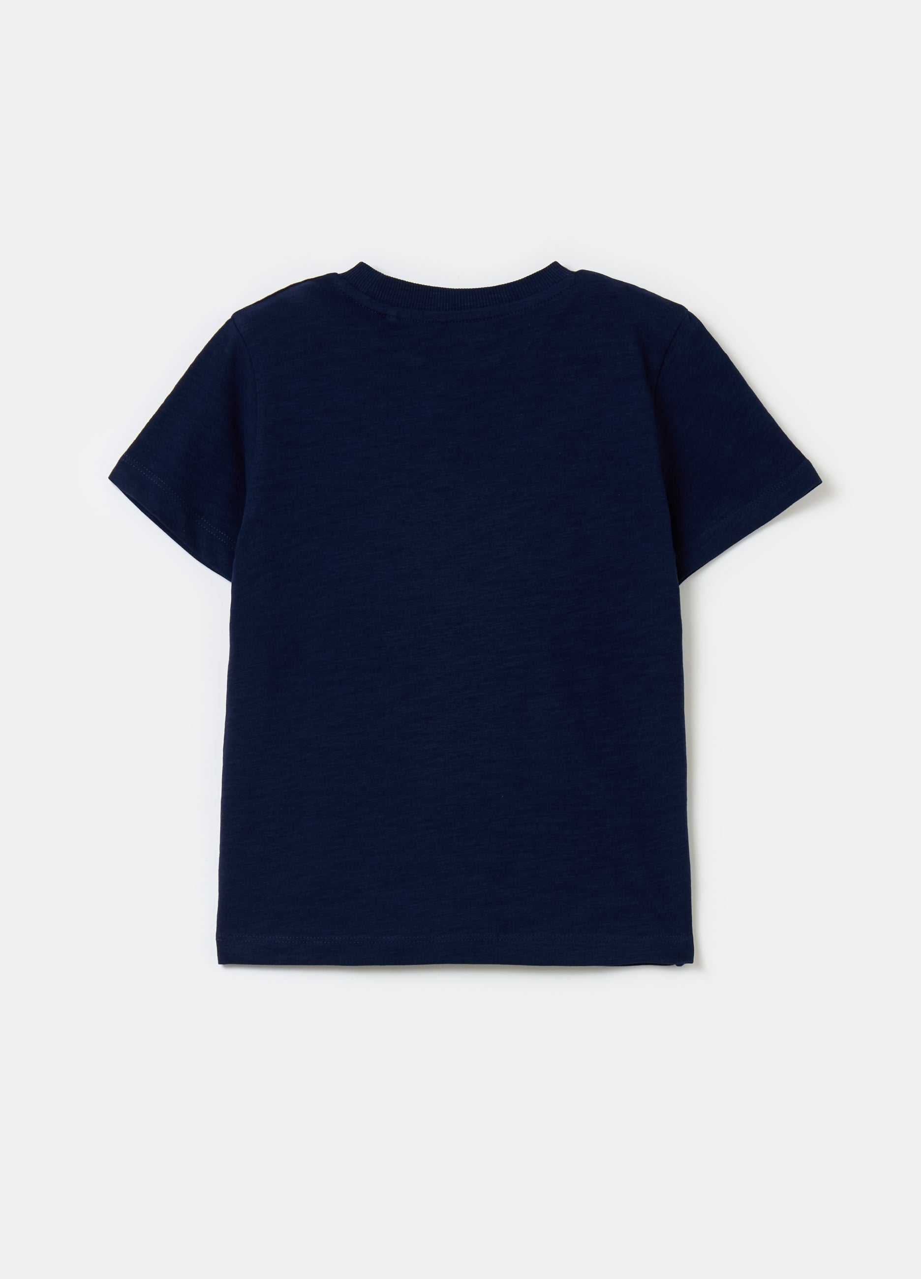 Ovs Cotton T-Shirt With Detail