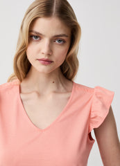 Short Pyjamas With Flounce With Patchwork Print