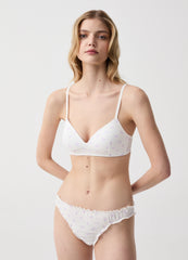 Nicole Wireless Bra With Flowers