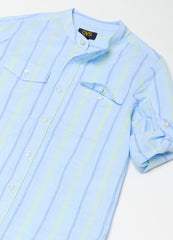 Ovs Striped Linen And Cotton Shirt