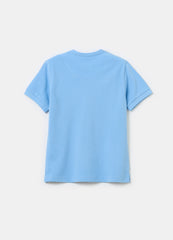 Textured Cotton T-Shirt With Pocket