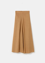Contemporary Long Skirt In Linen And Viscose