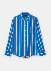 Striped Shirt In Linen And Viscose