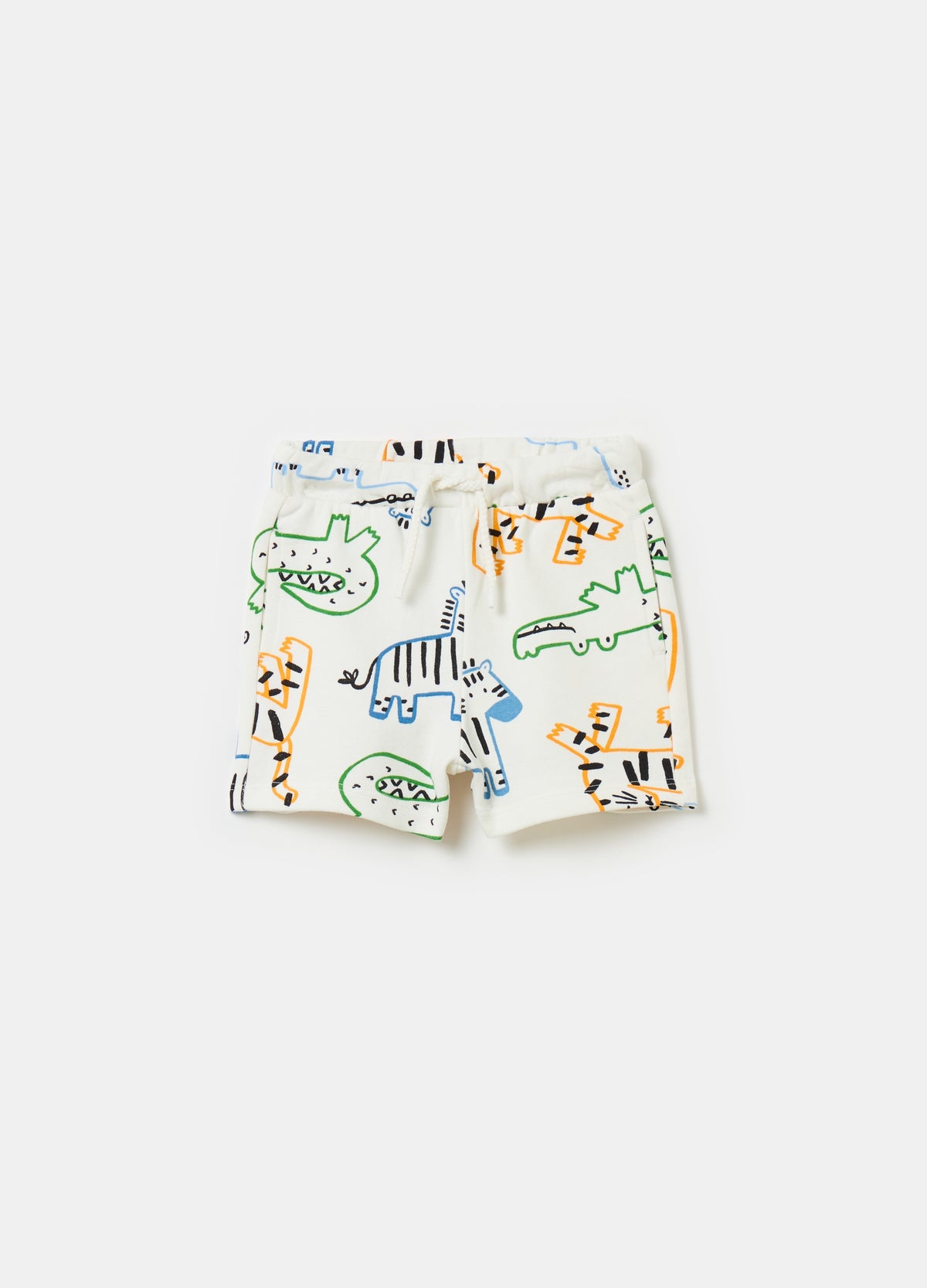 French Terry Shorts With Print