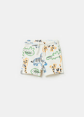 French Terry Shorts With Print