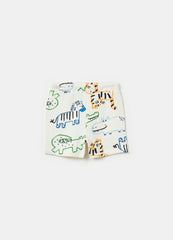 French Terry Shorts With Print