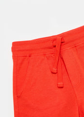 Ovs Cotton Shorts With Drawstring