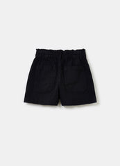 Denim Paper Bag Shorts