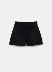 Denim Paper Bag Shorts