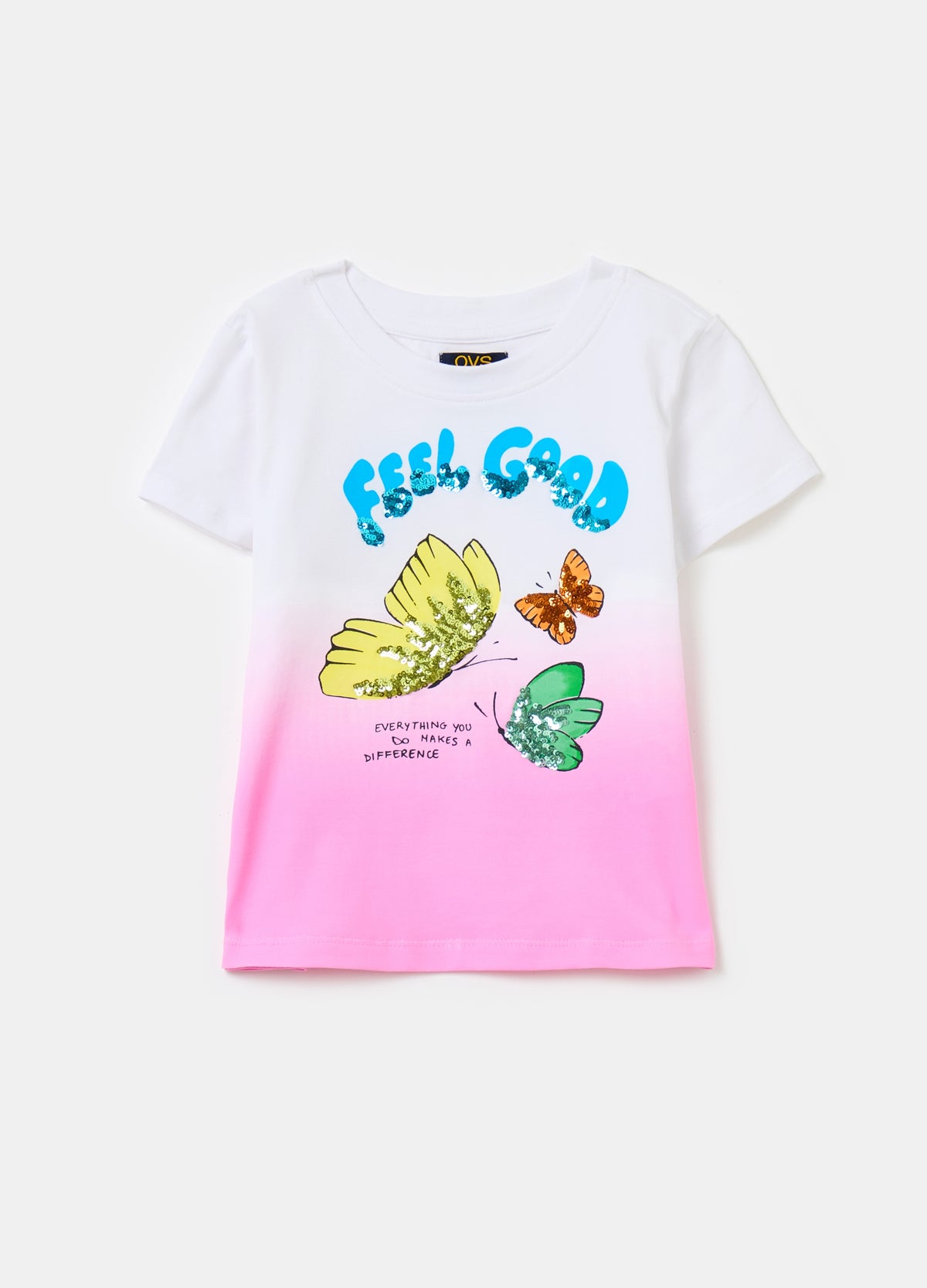 Ovs T-Shirt With Print And Sequins