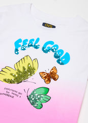 Ovs T-Shirt With Print And Sequins