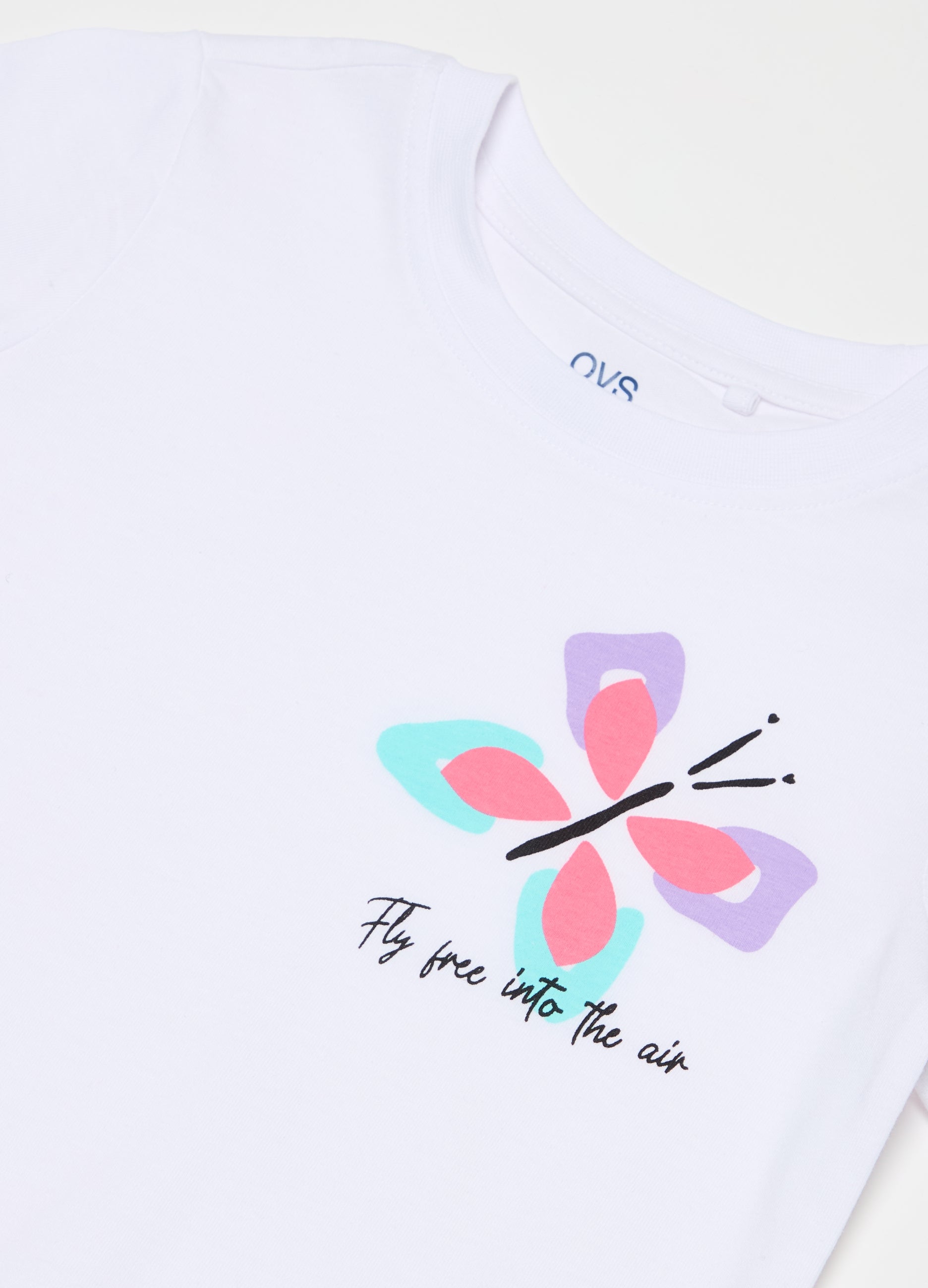 Ovs Printed Cotton T-Shirt