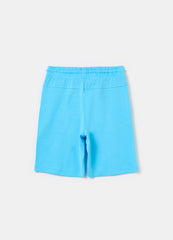 Ovs Plush Bermuda Shorts With Drawstring And Print
