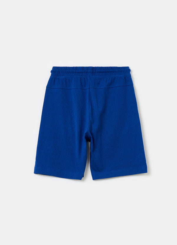 OVS Plush Bermuda Shorts With Drawstring And Print