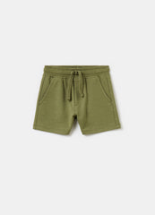 Ovs Cotton Shorts With Drawstring