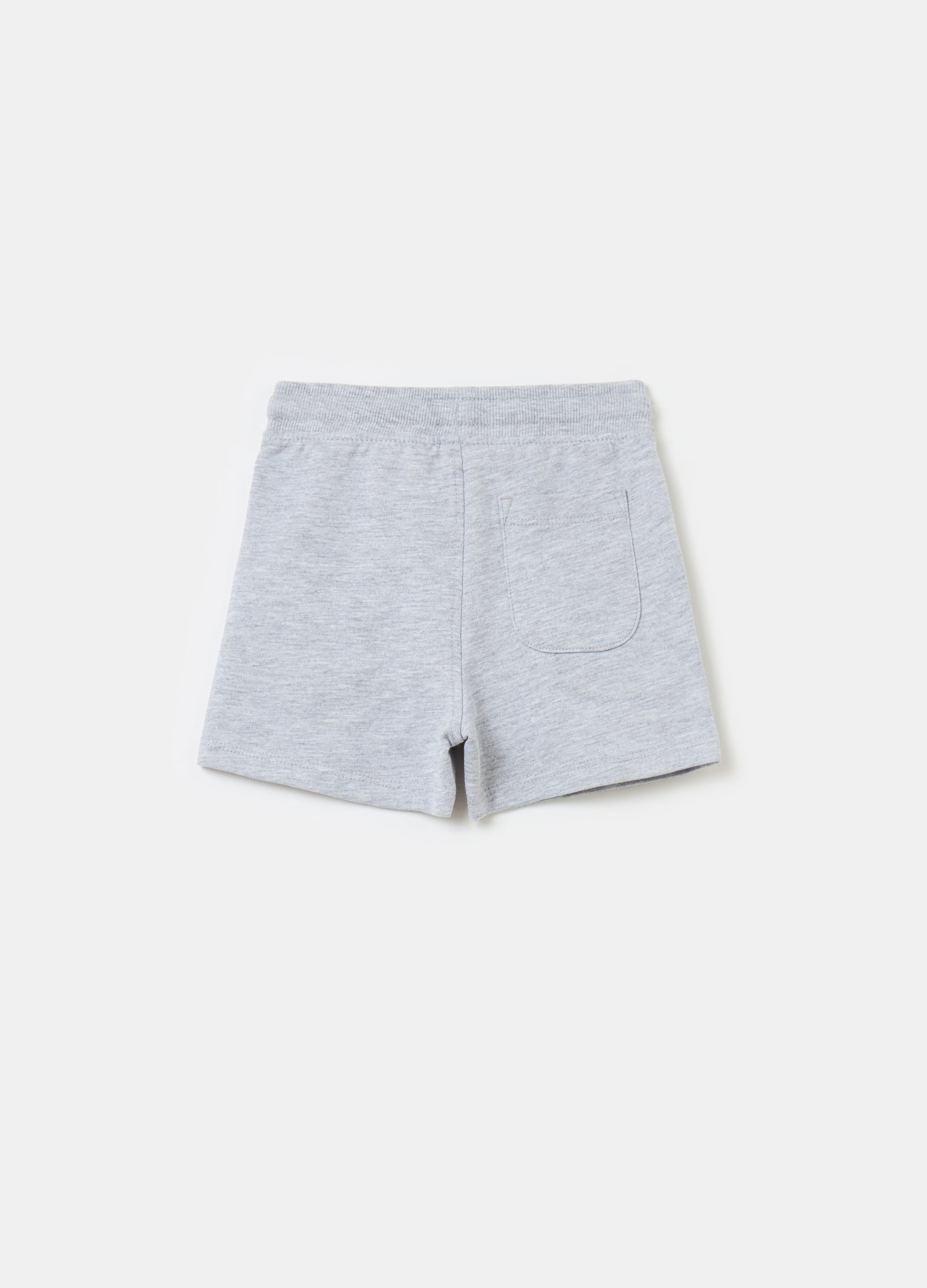 Ovs Cotton Shorts With Drawstring
