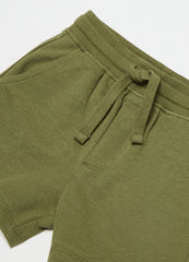 Ovs Cotton Shorts With Drawstring
