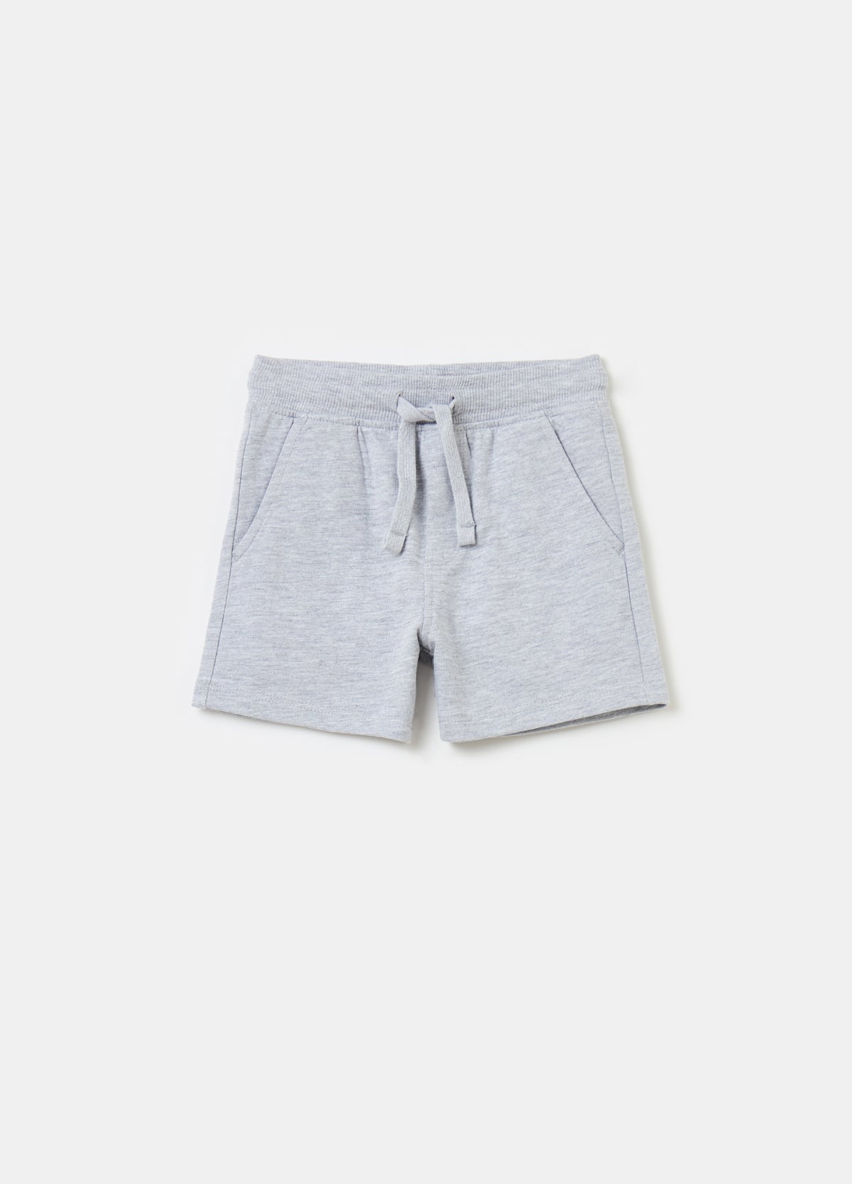Ovs Cotton Shorts With Drawstring